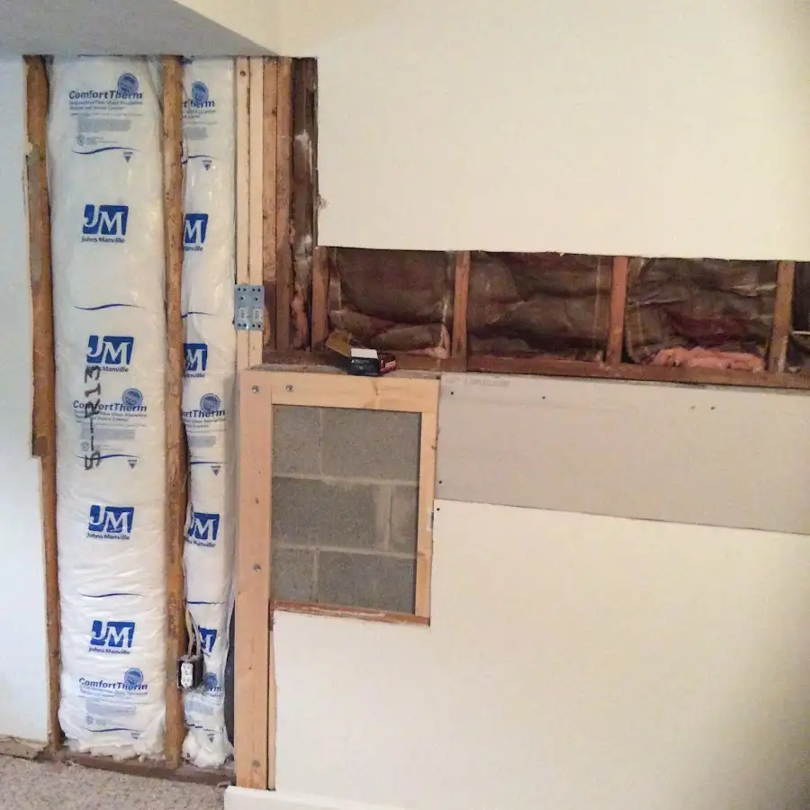 Wall insulation replacement during Structural Drying in Deerfield Beach